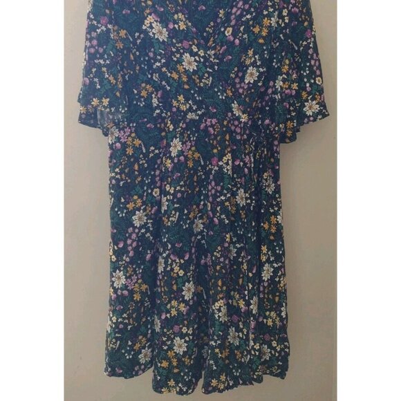 Old Navy Waist Defined Faux Wrap Dress - Picture 3 of 7